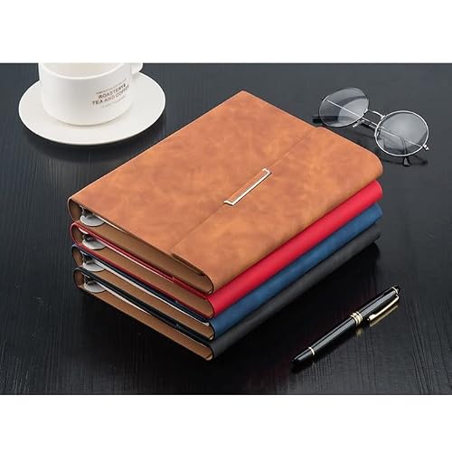 Tri-fold loose-leaf notebook a5 stationery detachable business notepad leather