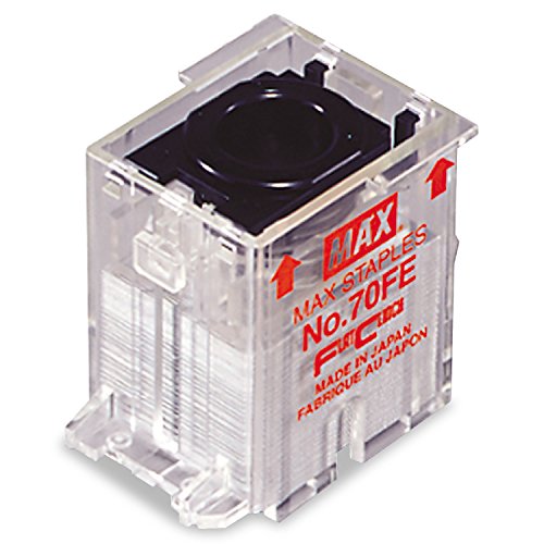Max NO70FE Staple Cartridge for EH-70F Flat-Clinch Electric Stapler, 5,000/Box