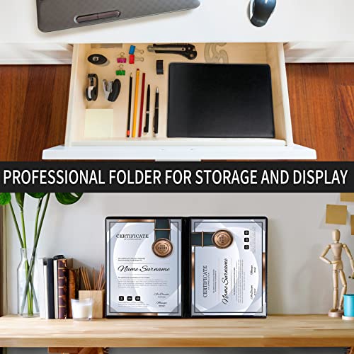 20 Packs Custom Certificate Cover Award Presentation Folder with Plastic Protector