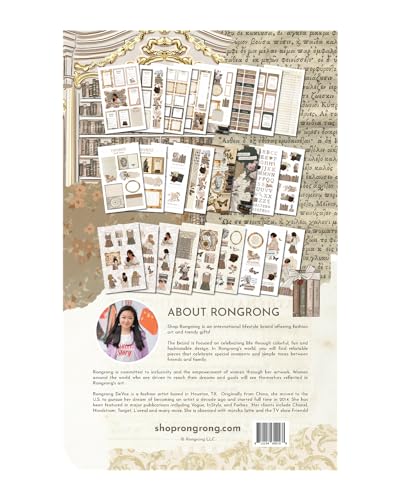 Rongrong Bookworm Planner Stickers Book Volume 3 Theme for Planners, Calendars, Journals – Perfect for Book Lovers – Scrapbook Accessories – 24 Pages