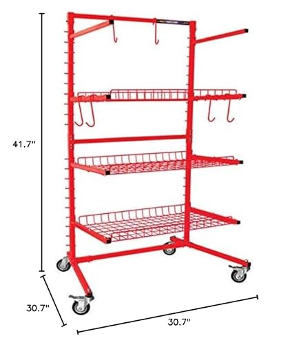 400 Lbs. Capacity 3-Shelf Parts Cart