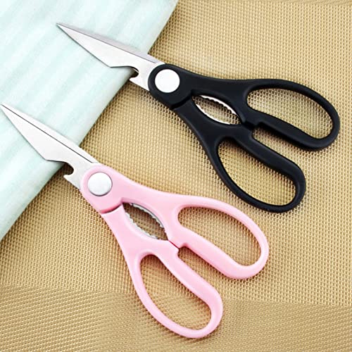 Scissors Household Steel Kitchen Scissors Tailor Scissors Sewing Tools Cut and Shred Function Office Scissors (Color : Green) (Green)