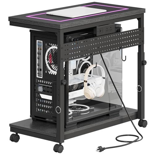 CHOEZON 31.5" Large Computer Tower Stand with Power Outlet