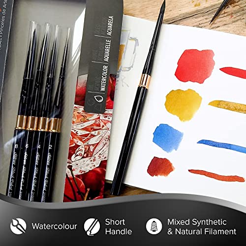 Silver Brush Limited Black Velvet Voyage Master Travel Watercolor Set, 4pc