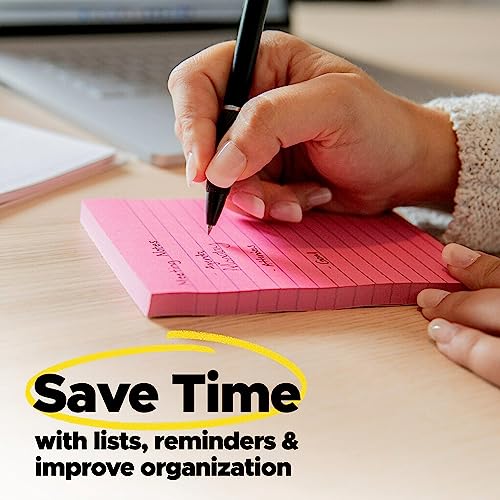 Post-it Super Sticky Notes, 3 in. x 8 in., Energy Boost Collection, 24-Pack