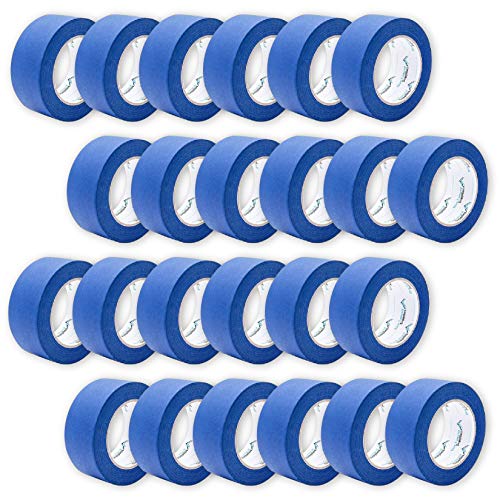 Blue Summit Supplies 24 Pack Blue Painters Tape, 1.88" x 60 yd, No Residue