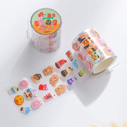 UOHLCX Masking Washi Tape Art Decorative Adhesive DIY Scrapbooking Sticker Label Stationery