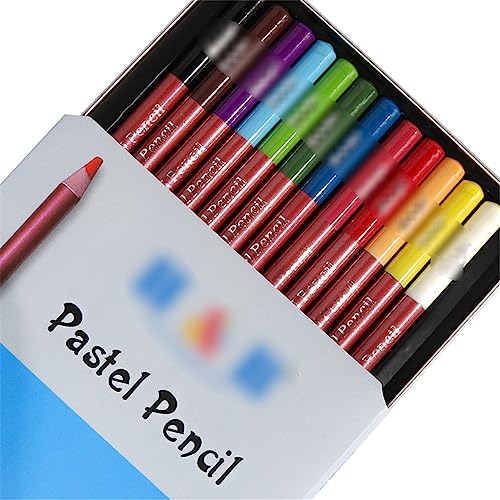 SIDUFHAOPKLL 12 Colour Carbon Pencils Set Iron Box Carbonized Drawing Writing Sketching Art