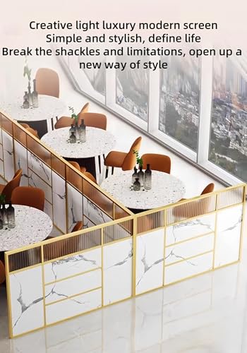 Restaurant partition Screen，partitions Grille，Restaurant Booth，Study Room partition Study Table，Commercial Privacy Divider Desk Divider， for Office, Restaurant, Hotel(A,100 * 30cm)