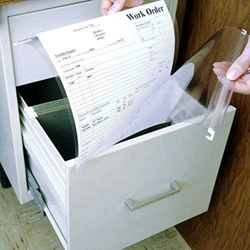 Store SMART - Clear Hanging File Folder with Two Sturdy Metal rods - 50 Pack - RHF231C-50