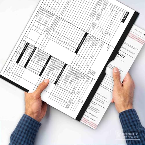 Printed Color Top Detailed Deal Jackets (100 per pack) - Vehicle Dealer Envelopes (Black)
