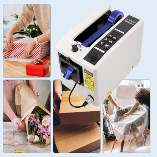 GFSGHZZ Electric Tape Dispenser, Automatic Cutting Machine, Led Display, for 7-50Mm Tapes, Office, Logistics, Packing