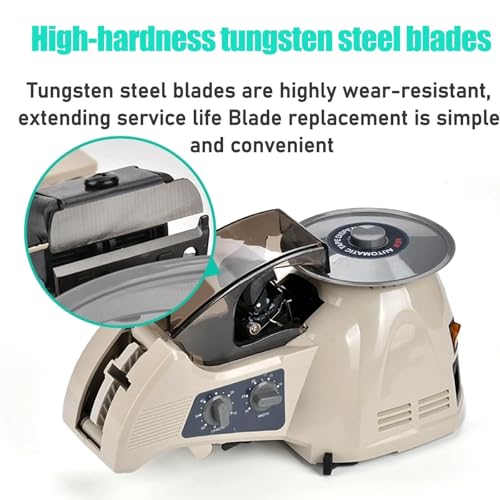 Disc Tape Dispenser, Cutting Length 10~60Mm, Tape Width 5~25Mm,Tape Roll Outer Diameter 150mm, for Office Warehouse Home Packaging