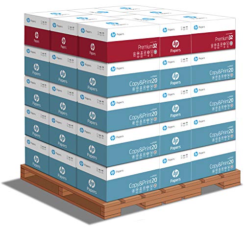 HP Papers 8.5x11 Printer Paper | Copy&Print 20 lb. | 32 Cases with extra 8 Premium32 – 184000 Sheets | 92 Bright | Made in USA – FSC Certified | 004380P