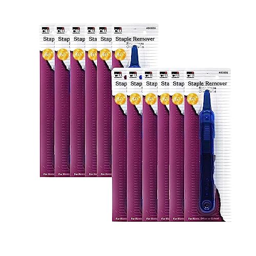 Charles Leonard Straight Staple Remover, Pack of 12