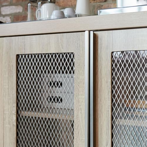 NBF Storage Credenza Office Cabinet for Workspace Organization, Gray