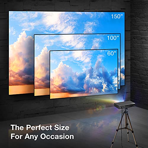 REXING PRD615 Smart Home Projector 750 ANSI Lumens HD, Autofocus,3D Video,HDMI,Duo USB 2.0,WiFi, 40-150 inch” DLP Projector, Miracast,App Store,Google Play,Chrome,Youtube, Netflix, Home Entertainment
