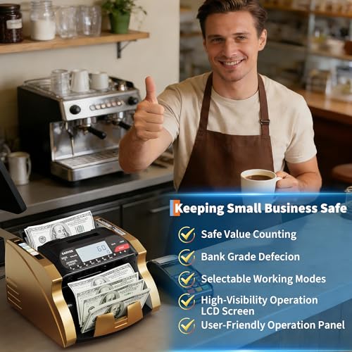 Money Counter Machine with Value Count, Bill Counter Counterfeit Detection