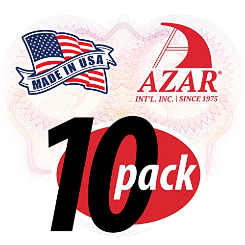 Azar Displays 122032 11-Inch W by 17-Inch H Wall Mount Acrylic Frame Pack of 10 - Clear Acrylic Wall Frame with Sticky Back - Floating Wall Sign Holder - Adhesive Office Sign - Frameless Picture Frame