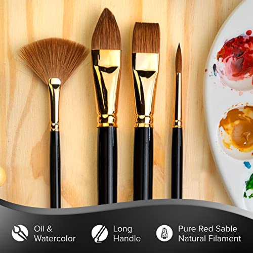 Silver Brush Limited Renaissance Cats Tongue Oil Paintbrush, Size 20