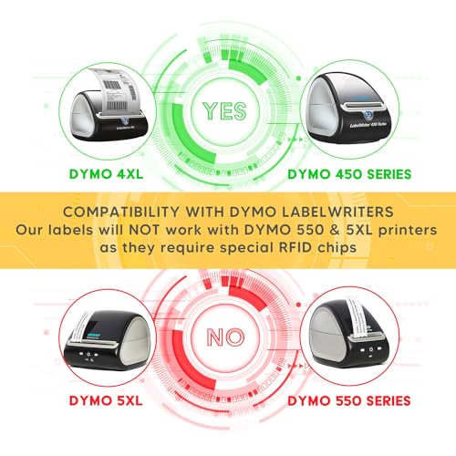 HouseLabels Compatible with Dymo 30387 Labels, 2-5/16" x 10-1/2"