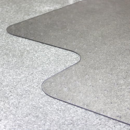 Marvelux Thick Polycarbonate Chair Mat for Plush Pile Carpets, 35” x 47”