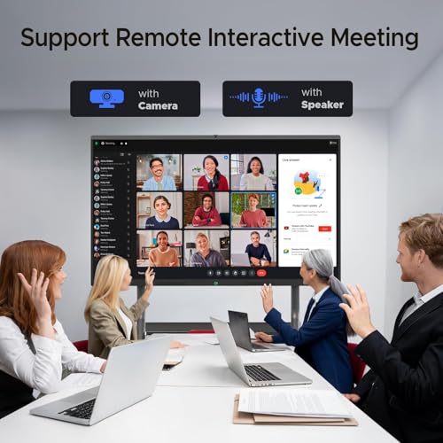 LumaVue 65'' Smart Board, 4K UHD Interactive Touchscreen Whiteboard, Android13 Wireless Smartboard for Classroom Home Office Studio