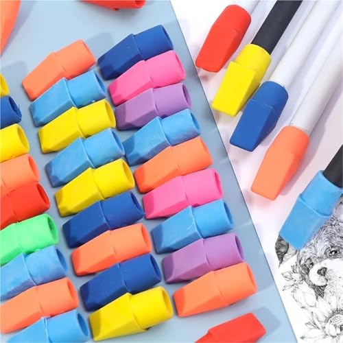 Pencil Top Eraser Caps 160 Pcs Cute Colorfu Pencil Top Eraser Caps Pen Erasers Toppers Convenient Arrowhead Rubber