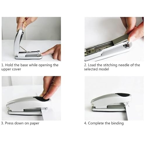 KLJUHGTR Metal Iron Heavy Duty Stapler Paper Book Binding Stapling Machine Labor Saving