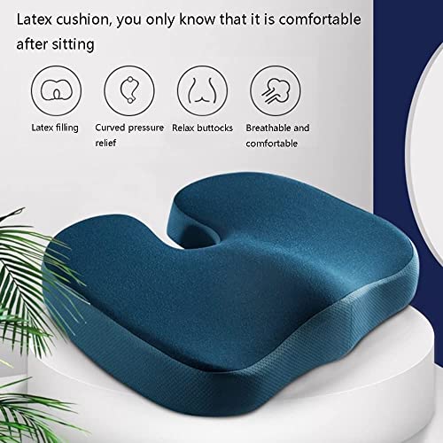 XARONF Latex Seat Cushion for Office Chair, Office Chair Seat Cushion for Desk Chairs, Sciatica Car Seat Cushion