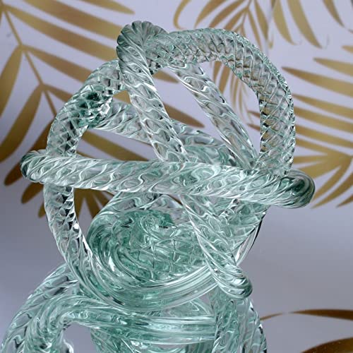 AMBEXZHZK TRUSTTWO Art Glass Waterdrop Paperweight Figurine Hand Blown Keepsake Statue Office Desktop Centerpiece Collectible The New