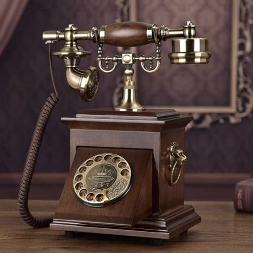 Antique Phones Corded Landline Vintage Classic Rotary Phone of 1930s Old Home Office Decor