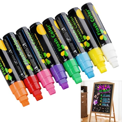 of Liquid Chalks Marker Fluorescent Highlighter Marker Pen Dry Erasable Pens for Writing Blackboard Whiteboard Whiteboard Pen
