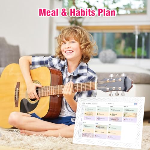 Digital Calendar 10.1 inch, Electronic Calendar for Family Sharing Schedule Interactive Smart Calendars Touch Screen To Do Task Meal Planner for Home Office with Digital Picture Frame