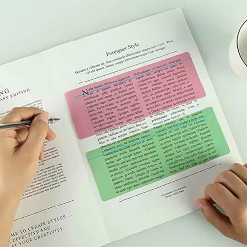 Guided Reading Strips 16pcs Reading Strips Highlight W85 Overlay Help with Dyslexia People Bookmarks