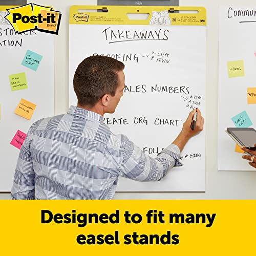 Self-Stick Wall Pad, Unruled, 20 x 23, White, 20 Sheets/Pad, 2 Pads/Pack, 2 Packs/Carton