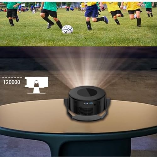 KHMCRSDO Projector for Outdoor Office High Definition 4K Portable