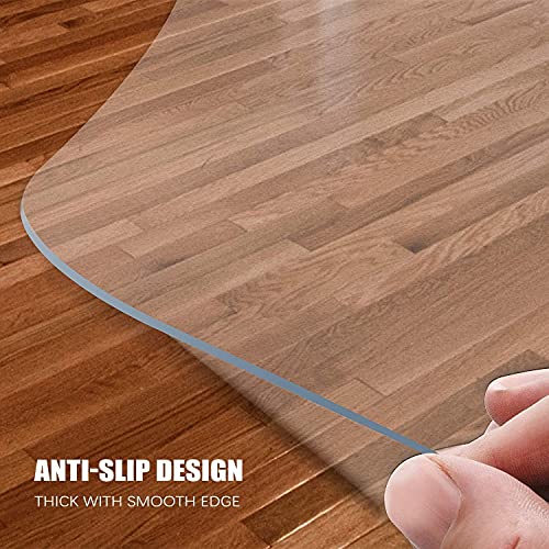MLYYJH Floor Protection Mat Office Chair Underlay Extra Large Clear Plastic Carpet Runner - 1.5mm Thick Heavy Duty Waterproof Chair Mat for Hardwood Floors