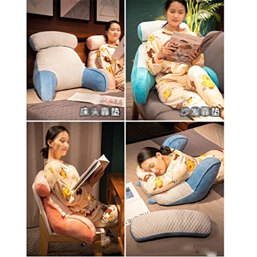 AFPSDLFJDLS Ice Silk Lumbar Pillow Office Seat Cushion Bed Back