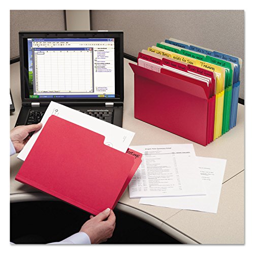 SMD74892 - Smead Colored File Pockets 5-Pack