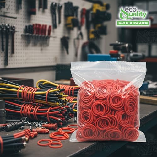 [25 Pack] Red Rubber Bands Size #31 (2-1/2 x 1/8 inches) Approx 850 pcs per Box - Non-Latex Rubberbands For Office, Commercial, Store, Home, Kitchen, Industrial, Money, Electrical Use (25 Box)