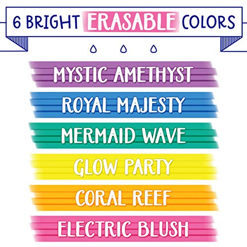 Crayola Take Note Erasable Highlighters, Cool School Supplies, Chisel Tip Markers, 6 Count, Pack of 12