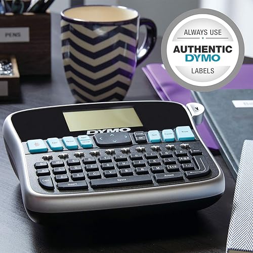 DYMO Desktop Label Maker | LabelManager 360D Rechargeable Hand-Held Label Maker, Easy-to-Use, One-Touch Smart Keys, QWERTY Keyboard, Large Display, for Home & Office Organisation