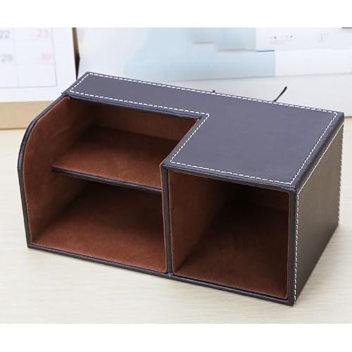 MOLYSAK Light luxury multifunctional leather pen holder set, minimalist office desktop stationery storage, high-end creativity