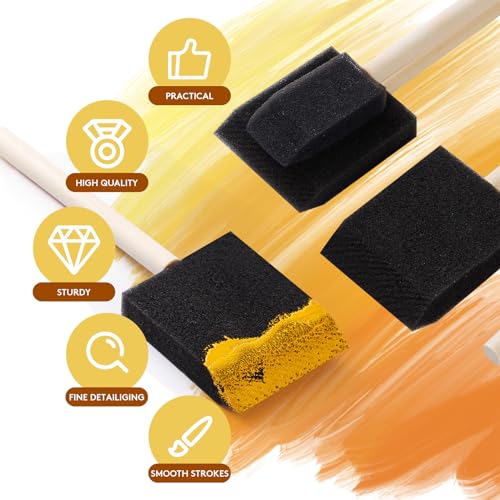 240Pcs Foam Paint Brushes 1 Inch Bulk Foam Brush Sponge for Painting Craft