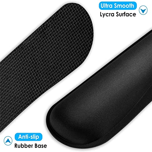 RYLMSM Wrist Rest Memory Foam Pad Computer Mousepad Ergonomic Sets Easy