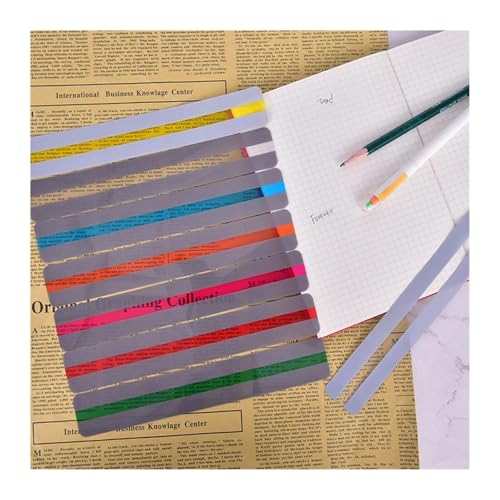 Reading Guid Strip 100 Pcs Reading Guide Strip Fluorescent Color Overlay Bookmark Aids for Reading Tools for Students(Blue)
