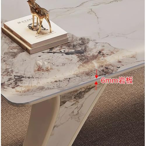 LINKIO Home Office Desks Rock Board Desk Minimalist Desk Modern Model Room Study Writing Desk Workbench Computer Table Desk(200cm)