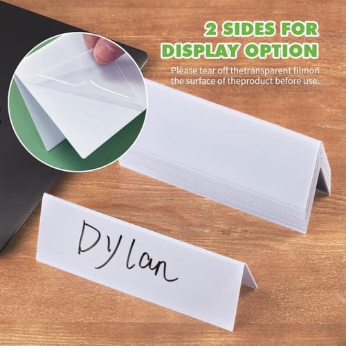 OLurkthu Dry Erase Name Tent Cards Classroom 8.75x3 in Set with Markers