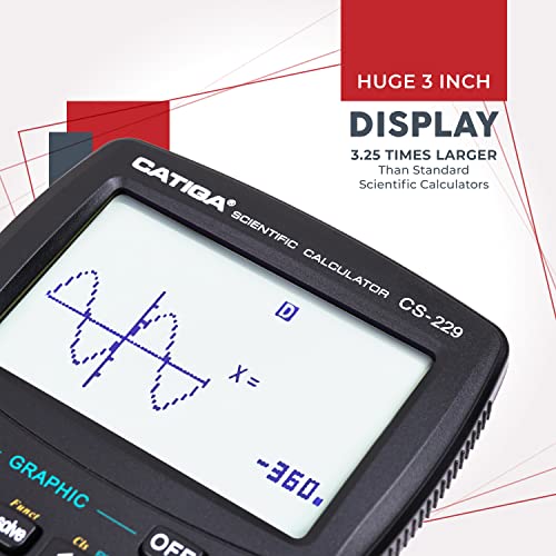 CATIGA CS229 Scientific Calculator with Graphics Functions, Multiple Modes with Intuitive User Interface for Beginners and Advanced Courses, 5 Pack